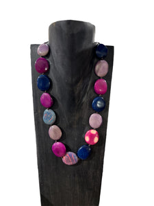 Collana Yaren fuxia